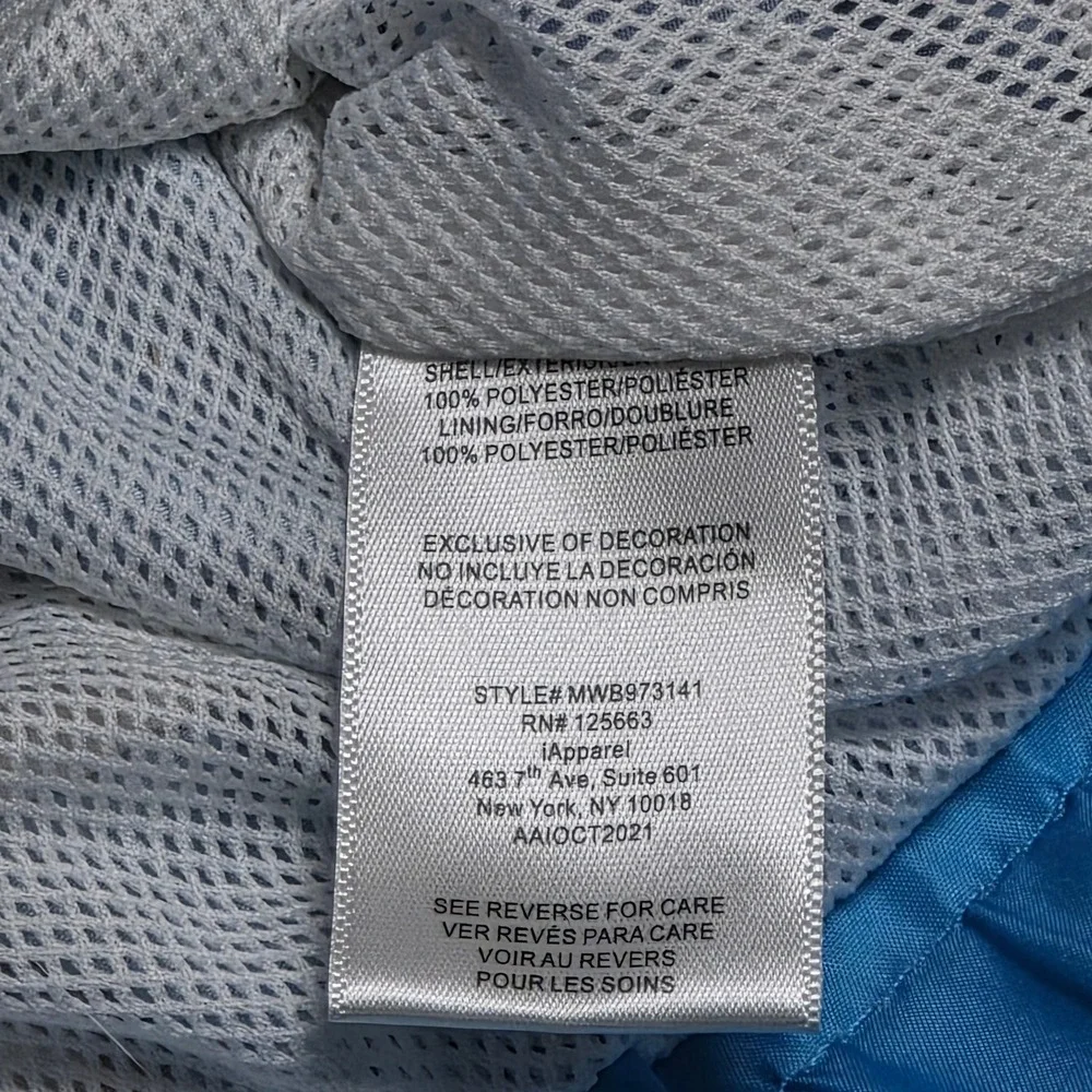 Members Only Space Jam Jacket Boy's Size 10/12 Blue A New Legacy‎ Bugs Bunny